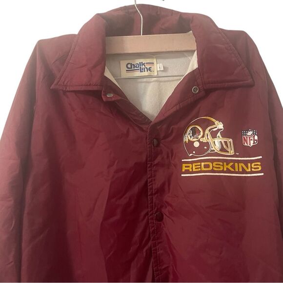 Vintage Chalk Line 90's NFL Washington Redskins Satin Locker Line Jacket Sz L - Picture 13 of 16
